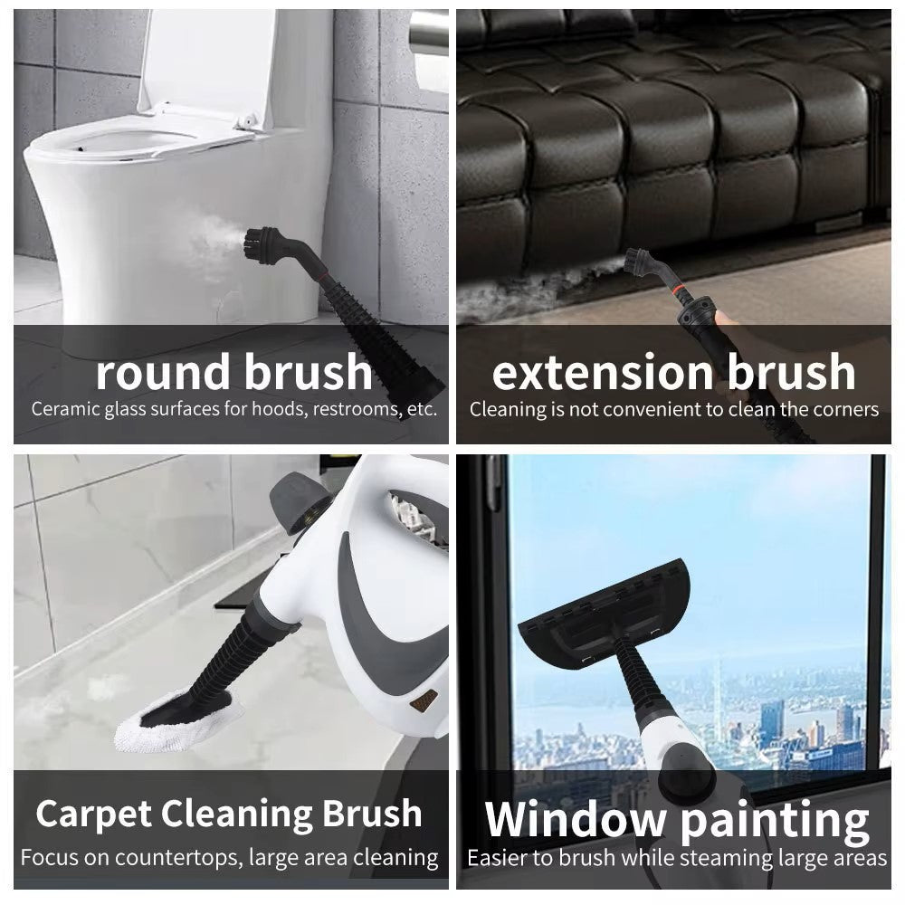 2500W High-Pressure Handheld Steam Cleaner – Portable Deep Cleaning Steamer for Home, Kitchen, Tile Grout & Auto Detailing